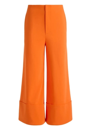 alice + olivia Andra wide-leg cropped trousers - Orange