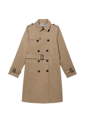 Brooks Brothers double-breasted belted trench coat - Neutrals