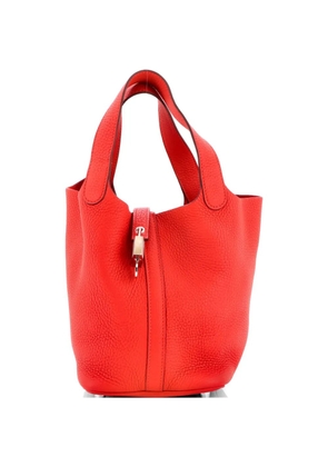 Hermès Pre-Owned Picotin Lock Bag Clemence PM bucket bag - Red