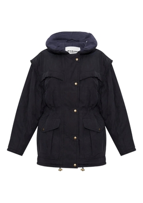 MARANT ÉTOILE Damone hooded buttoned coat - Black