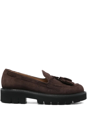 Anna F. tassel leather loafers - Brown