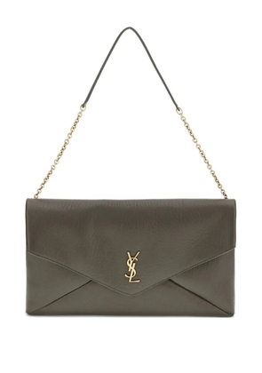 Saint Laurent Cassandre XXL leather wallet-on-chain - Brown