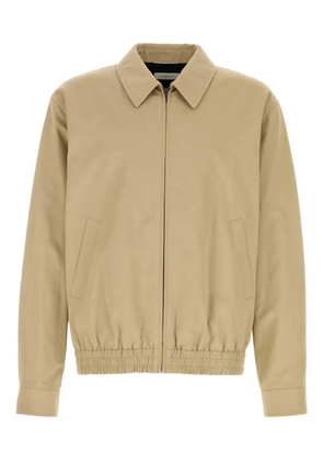 Saint Laurent gabardine zip-up jacket - Neutrals