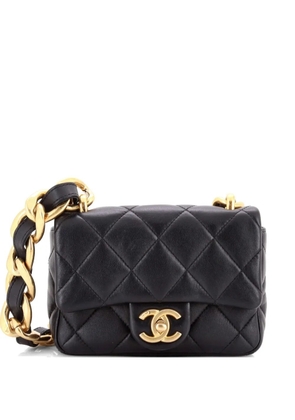 CHANEL Pre-Owned Funky Town Flap Bag Quilted Lambskin Mini shoulder bag - Black