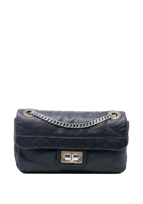 CHANEL Pre-Owned 2008-2009 Small Reissue Perforated Calfskin Drill Flap shoulder bag - Black