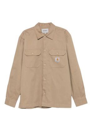 Carhartt WIP logo-patch shirt - Neutrals