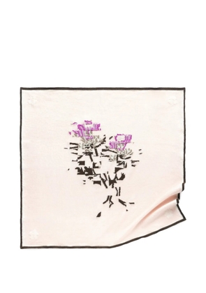 Barrie thistle motif scarf - Pink
