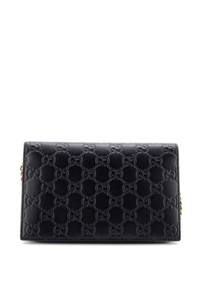 Gucci Pre-Owned Icon Wallet on Chain Guccissima Leather crossbody bag - Black