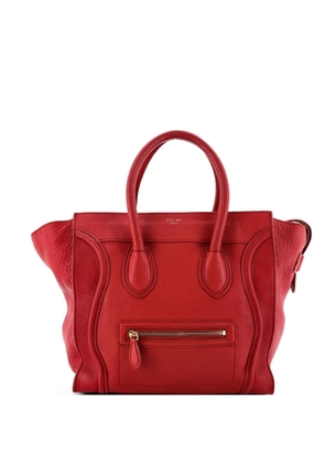Celine Pre-Owned Luggage Bag Grainy Leather Mini tote bag - Red