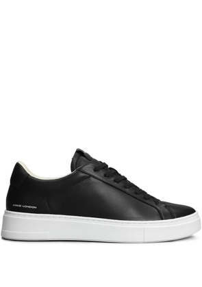 Crime London leather low-top sneakers - Black