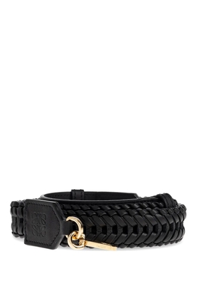 LOEWE braided bag strap - Black