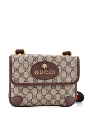 Gucci Pre-Owned Neo Vintage Flap Messenger GG Coated Canvas Small crossbody bag - Brown