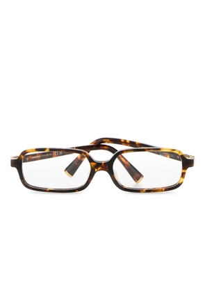 Miu Miu Eyewear rectangle-frame glasses - Brown