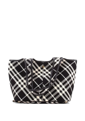 Burberry Pre-Owned East-West Vintage Check Canvas Small tote bag - Black