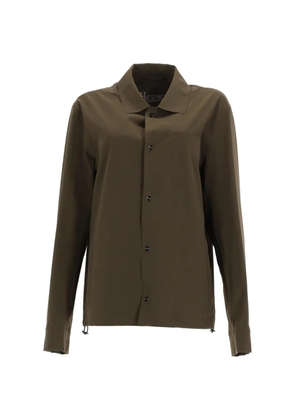 Herno chest-pocket buttoned shirt jacket - Brown