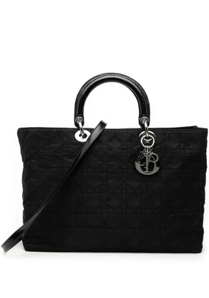 Christian Dior Pre-Owned 2003 Extra Large Nylon Cannage Lady Dior satchel - Black