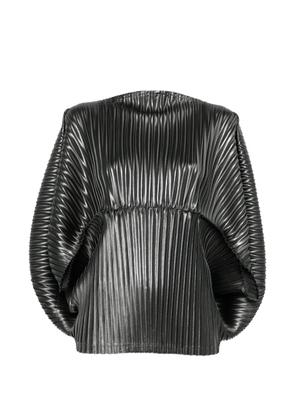 Issey Miyake pleated top - Black