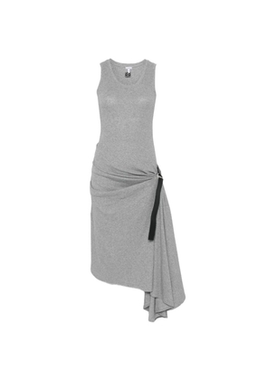 LOEWE Tank tie-detail midi dress - Grey