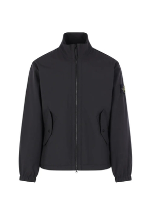 Stone Island logo-badge jacket - Black