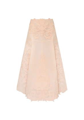 ZIMMERMANN Rebellion filigree midi skirt - Neutrals