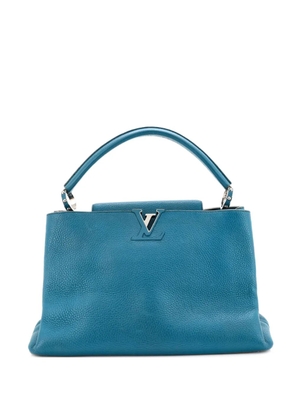 Louis Vuitton Pre-Owned Capucines Bag Leather MM satchel - Blue