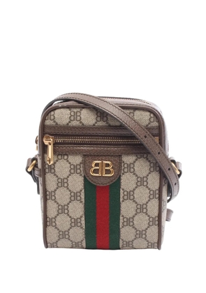 Balenciaga Pre-Owned 2016-2025 BB Supreme Ophidia Hacker crossbody bag - Brown