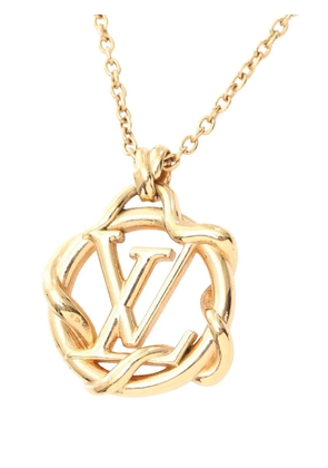 Louis Vuitton Pre-Owned 2019 Gold Plated Garden Louise Necklace costume necklace
