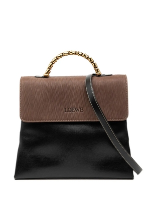 Loewe Pre-Owned 2000-2025 Leather Velazquez Twist satchel - Black