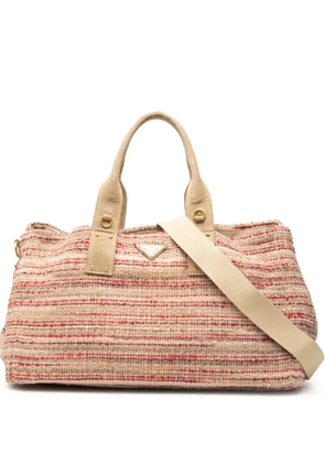 Prada Pre-Owned 2013-2025 Tweed satchel - Multicolour