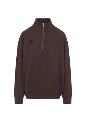 Pangaia half-zip mock-neck sweatshirt - Brown