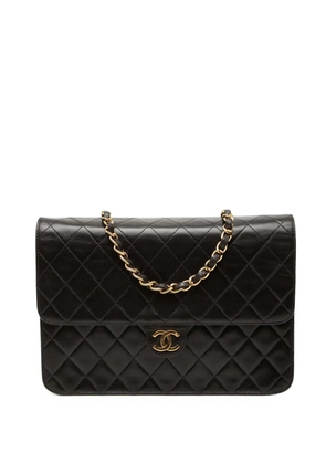 CHANEL Pre-Owned 1996-1997 Medium CC Quilted Lambskin Single Flap shoulder bag - Black