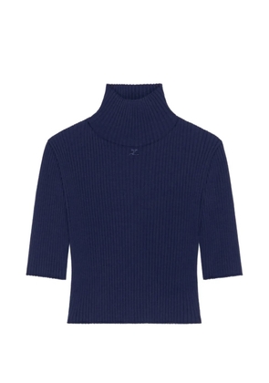 Courrèges logo-detail top - Blue