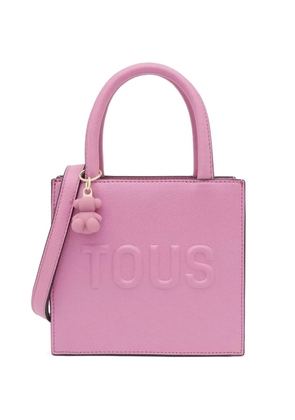 TOUS mini Cube embossed tote bag - Pink