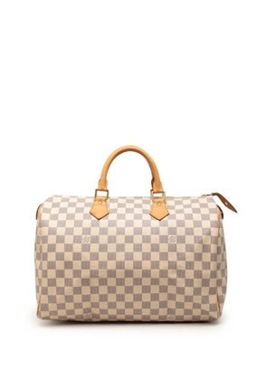 Louis Vuitton Pre-Owned 2011 Damier Azur Speedy 35 boston bag - White