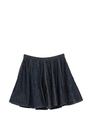 SUSANNE BOMMER pleated mini skirt - Blue