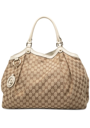 Gucci Pre-Owned 2016-2025 Large GG Canvas Sukey tote bag - Brown