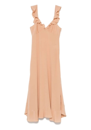 Chloé crepe de chine maxi dress - Neutrals