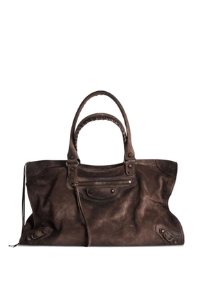 Balenciaga large Le City tote bag - Brown