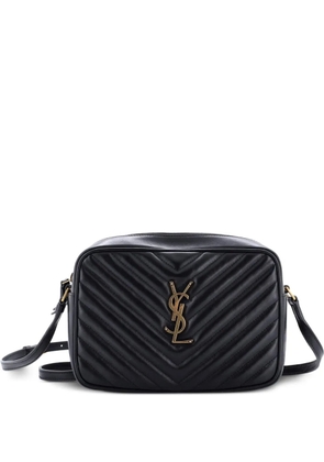 Saint Laurent Pre-Owned Lou Camera Bag Matelasse Chevron Leather Small crossbody bag - Black