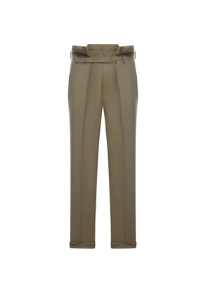 Saint Laurent buckle trousers - Green