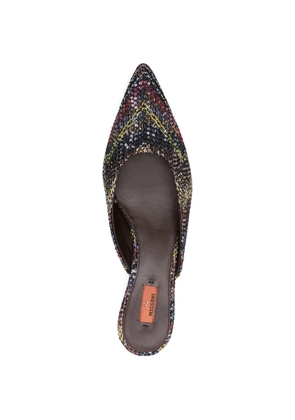 Missoni point-toe mules - Black