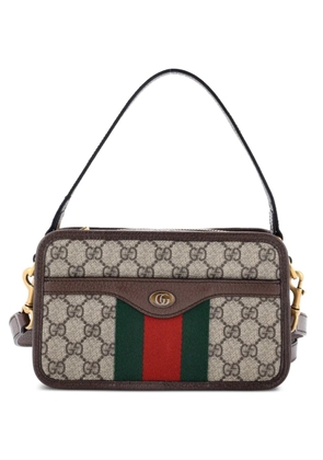 Gucci Pre-Owned Ophidia Top Handle Camera Bag GG Coated Canvas Small crossbody bag - Brown