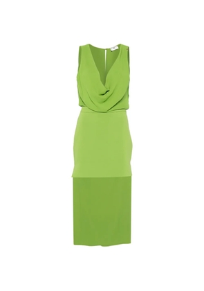 Elisabetta Franchi sleeveless asymmetric dress - Green