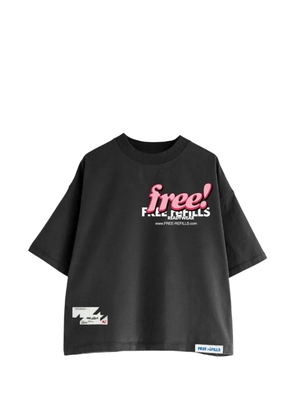 Free Refills tabloid T-shirt - Black