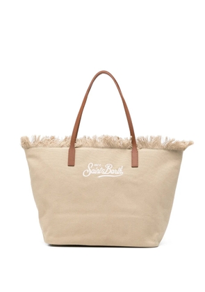 MC2 Saint Barth City fringed tote bag - Neutrals