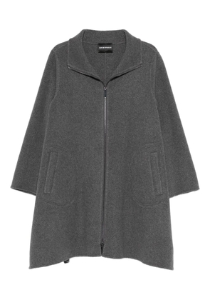 Emporio Armani zip-up coat - Grey