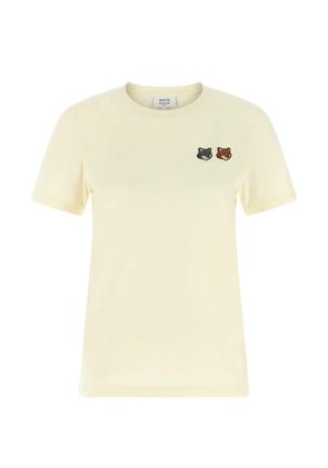 Maison Kitsuné Double Fox crewneck cotton T-shirt - Neutrals