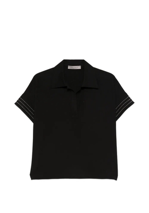 D.Exterior short-sleeved top - Black