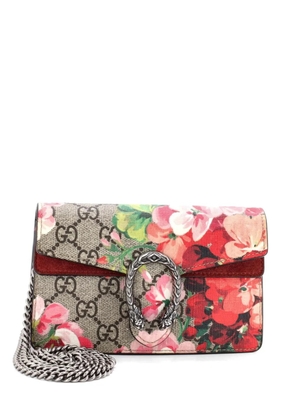 Gucci Pre-Owned Dionysus Bag Blooms Print GG Coated Canvas Super Mini crossbody bag - Brown