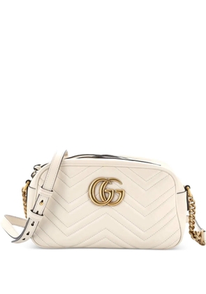 Gucci Pre-Owned GG Marmont Monochrome Shoulder Bag Matelasse Leather Small crossbody bag - White